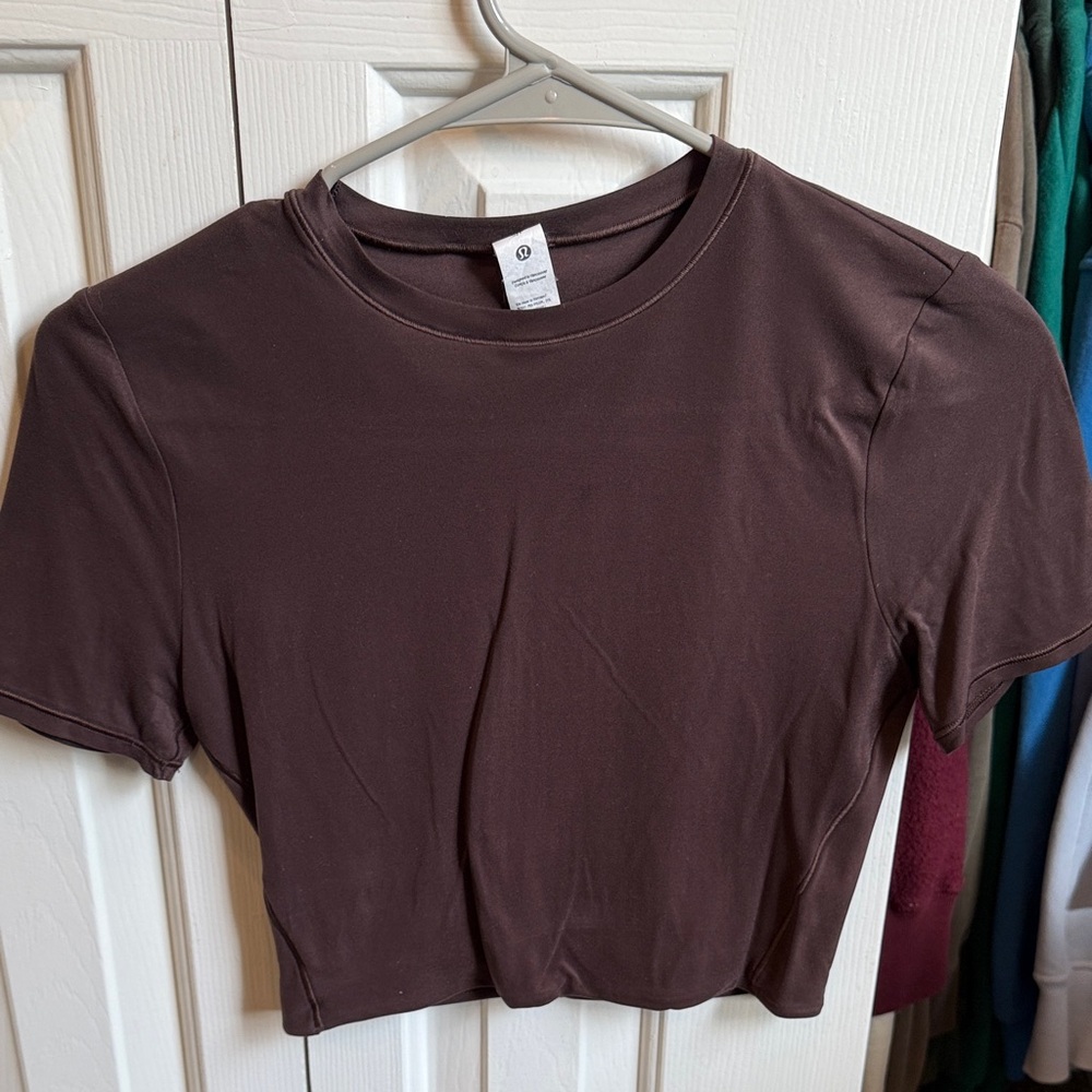 lululemon athletica Dark Brown Crop Top